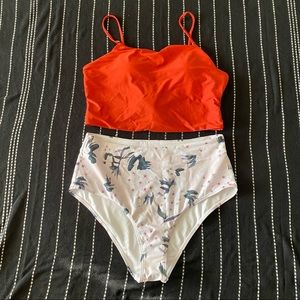 Shein high waisted two piece swimsuit